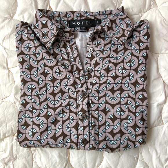 Motel Rocks Retro 60s Collared Dress | Urban Outfitters - Picture 1 of 3